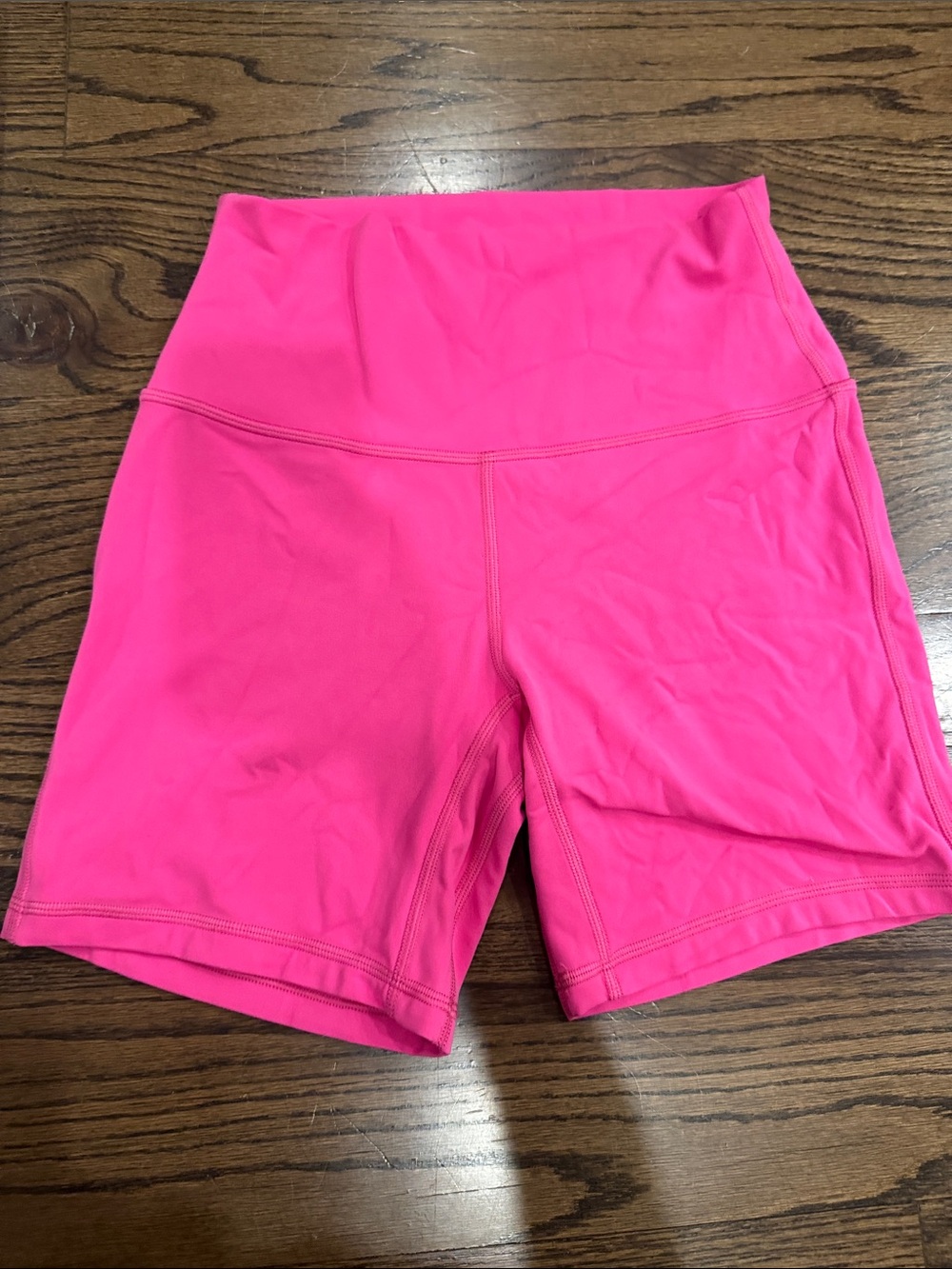 lululemon athletica Bright Pink High-Rise Bike Shorts